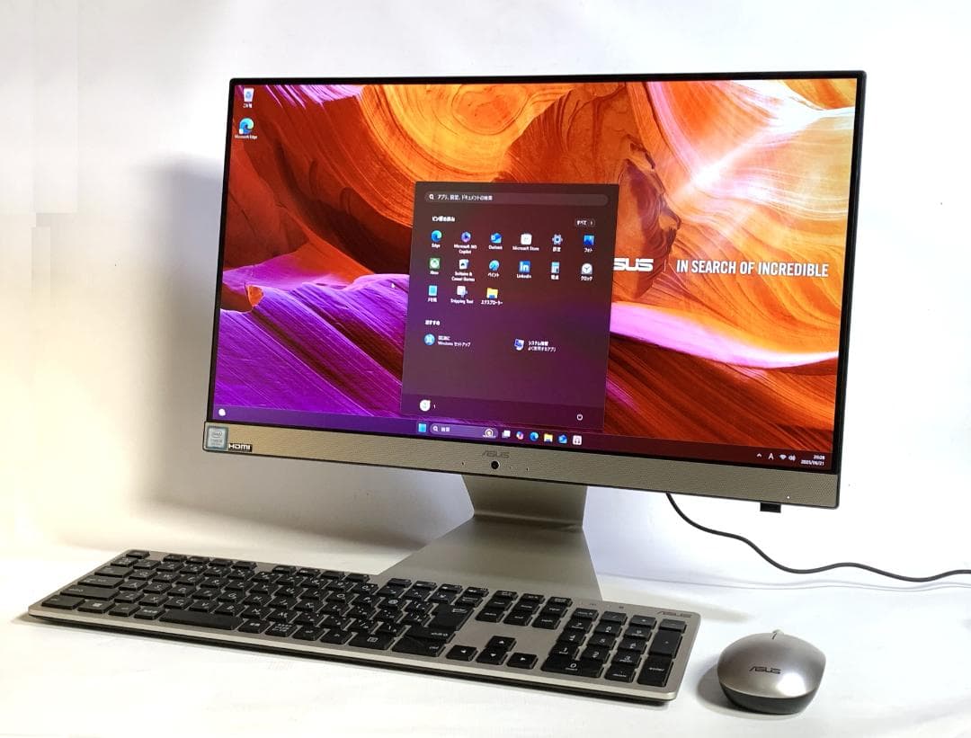 ASUS SSD500GB/Win11 24H2/21.5型 V222U 良品