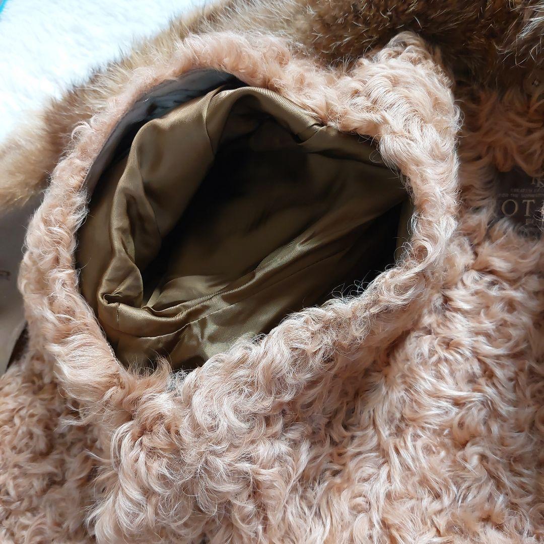 スイス製✨ROTINY 豪華ラムファーライナー ボリュームファー襟 ロングコート