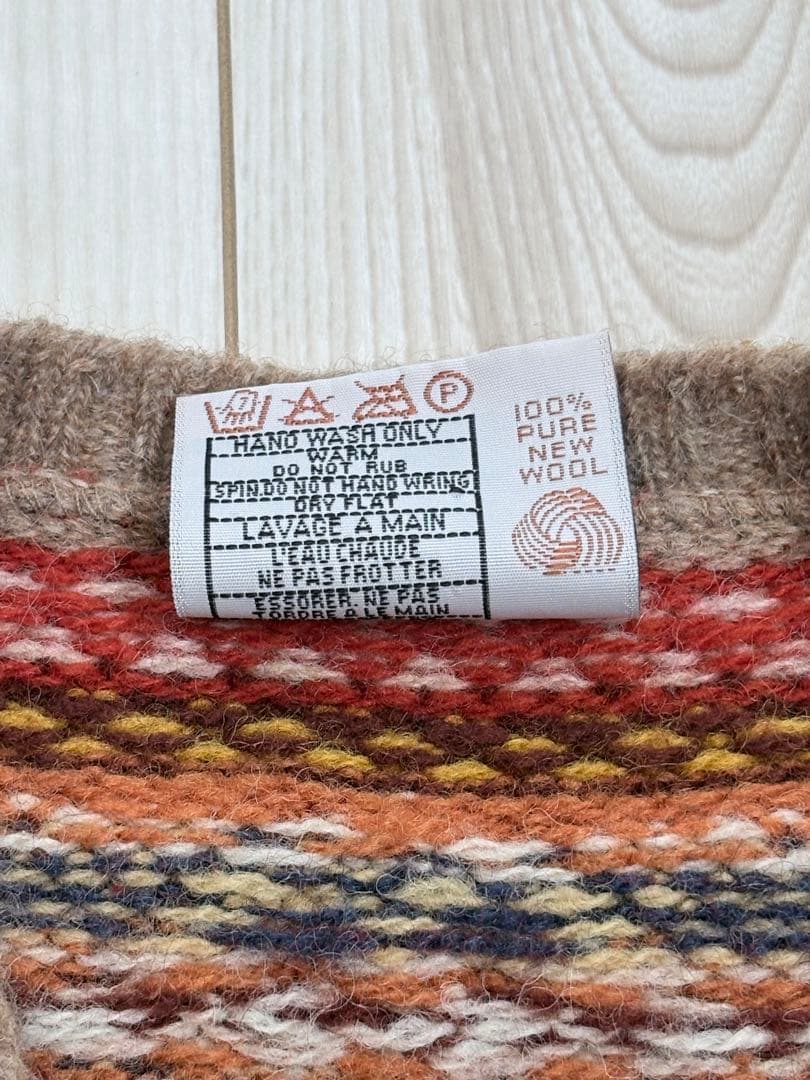 Jamieson's シェットランドウール ニットベスト　L