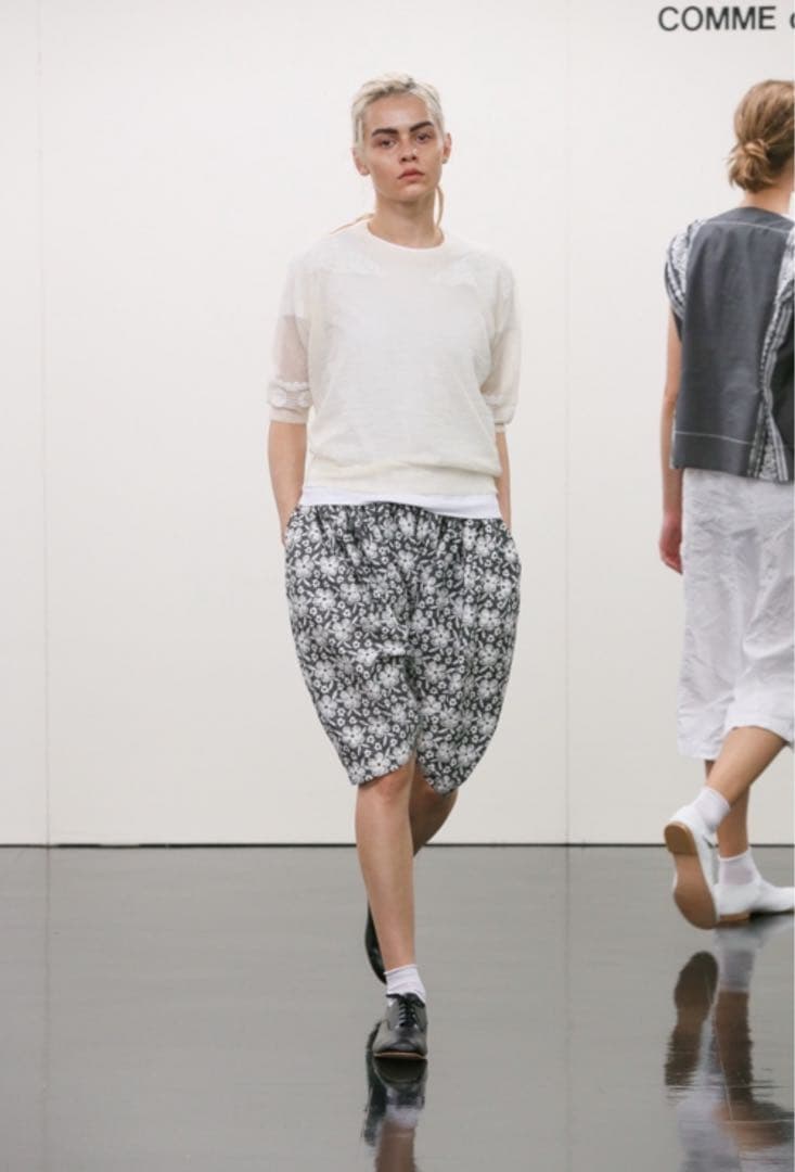 tricot COMME des GARCONS トリコ 花柄サルエルパンツ