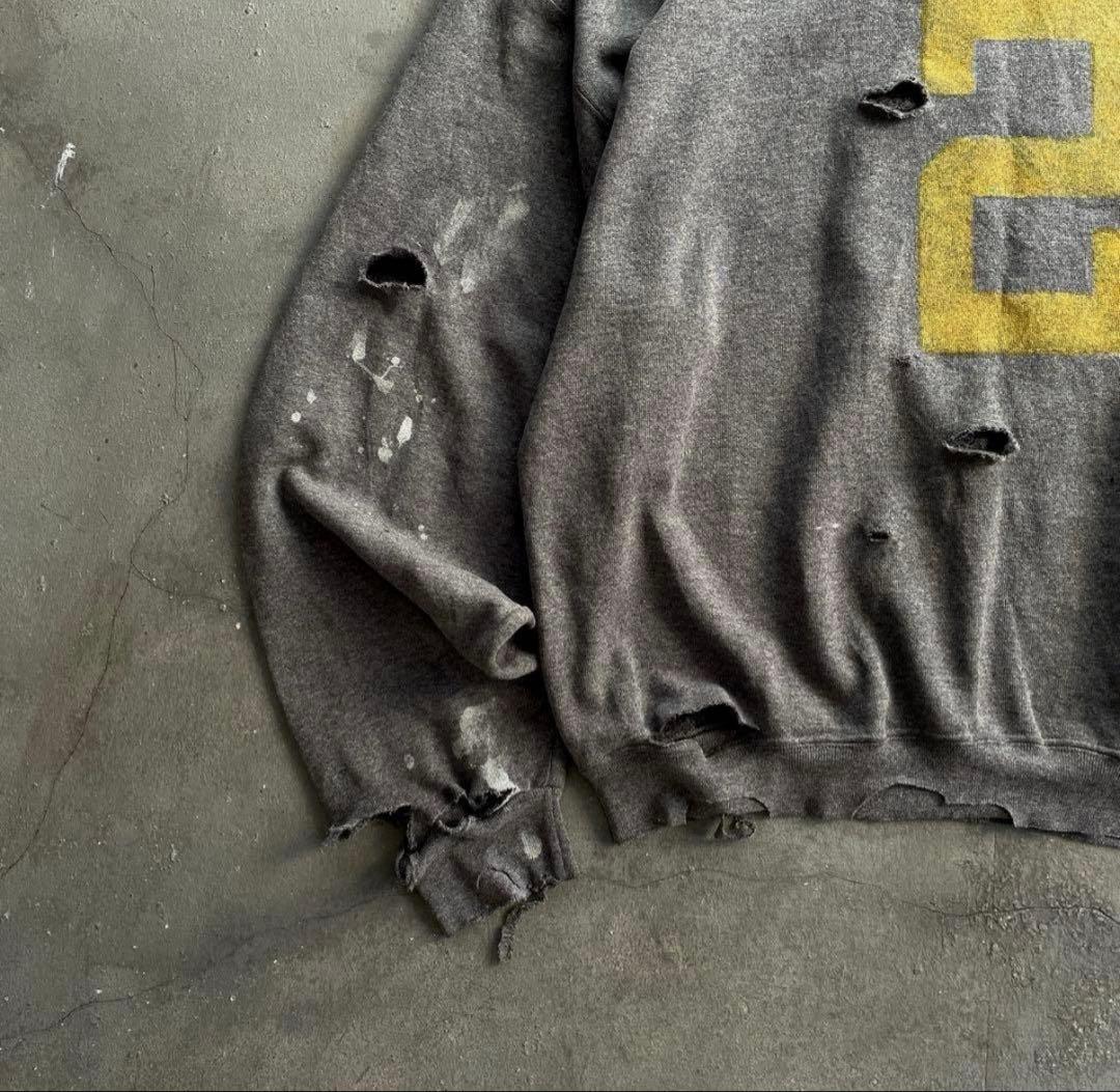 90's Champion XL ナンバーペイント boro sweat