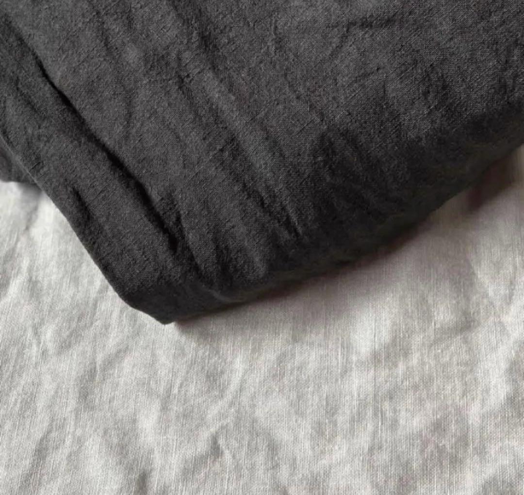 リネン楽ちんパンツ うなぎの寝床 もんぺ　Lサイズ 男女兼用　ハンドメイドih