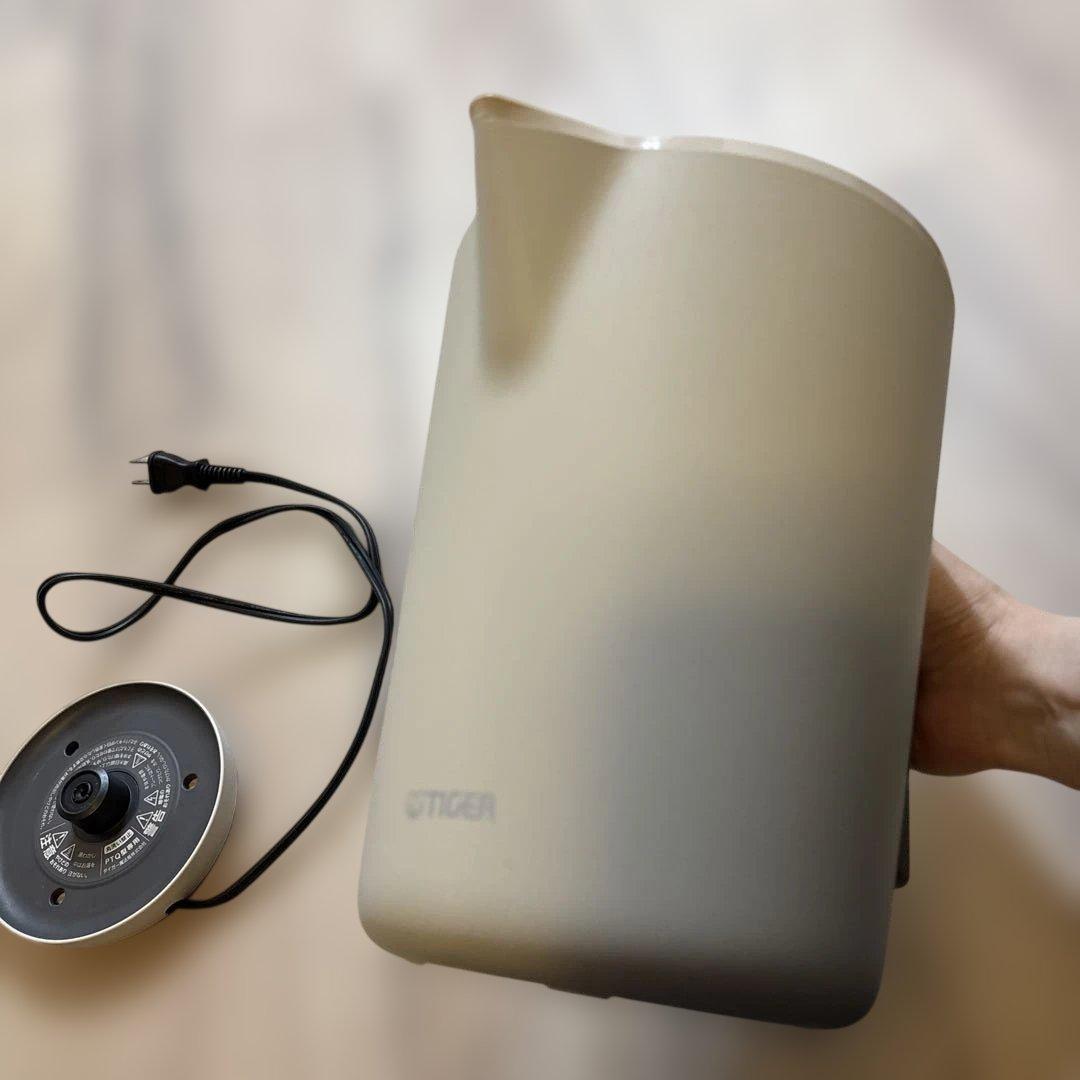 タイガー 電気ケトル ベージュ 約1.0リットル