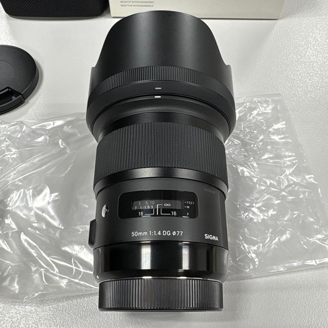 【美品】SIGMA 50mm F1.4 DG HSM Art キヤノンEF用