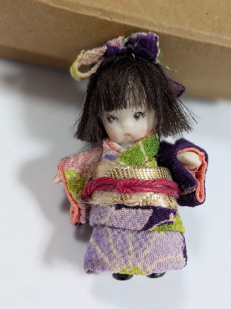 ちびくま工房　パティちゃん　古布を着る　4.5センチ