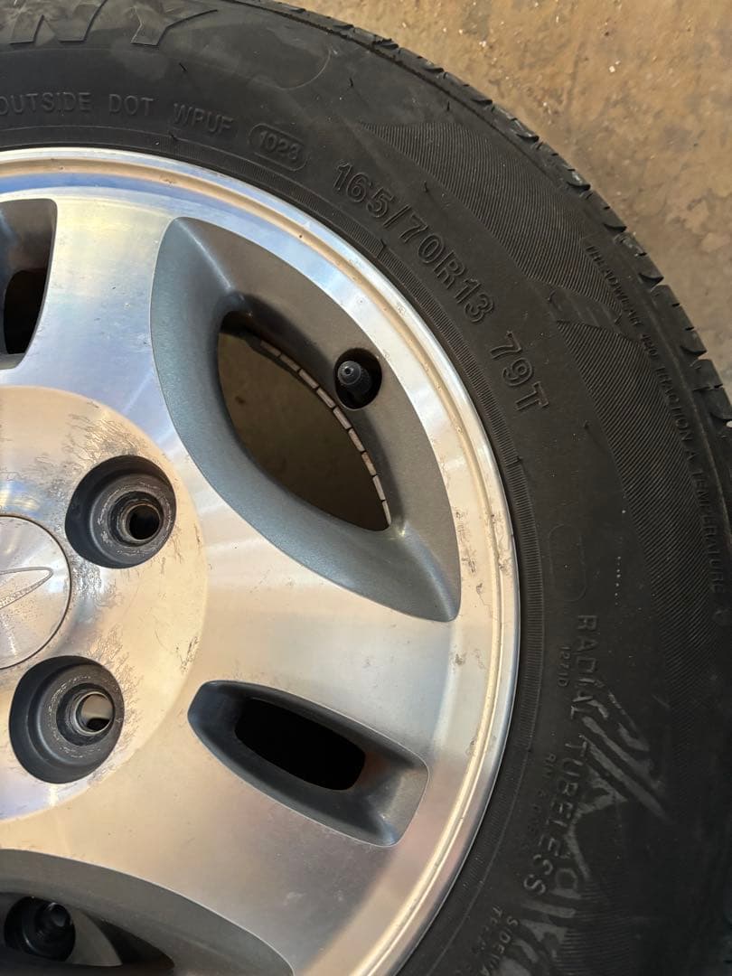 ②ダイハツ純正アルミ　タイヤセット 13インチ