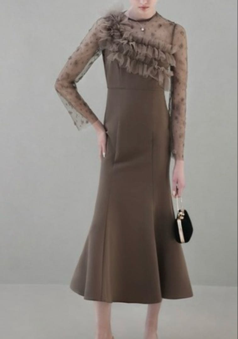 Leja ブラウン ワンピースドレス