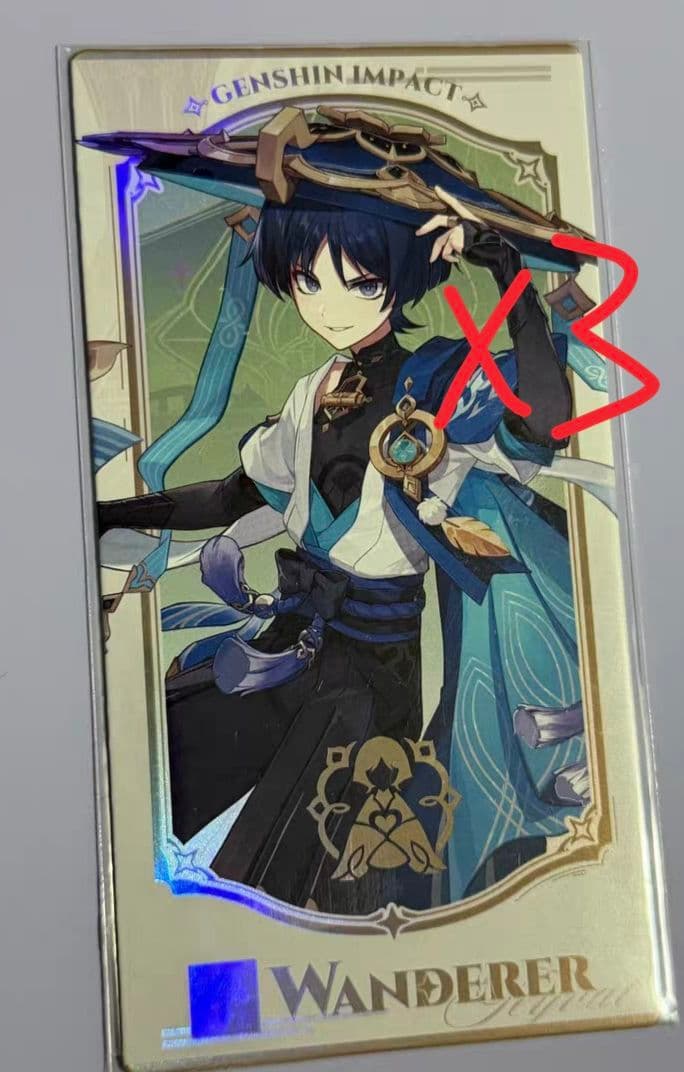 七聖召喚カード 散兵 フランスコラボ 原神 3枚