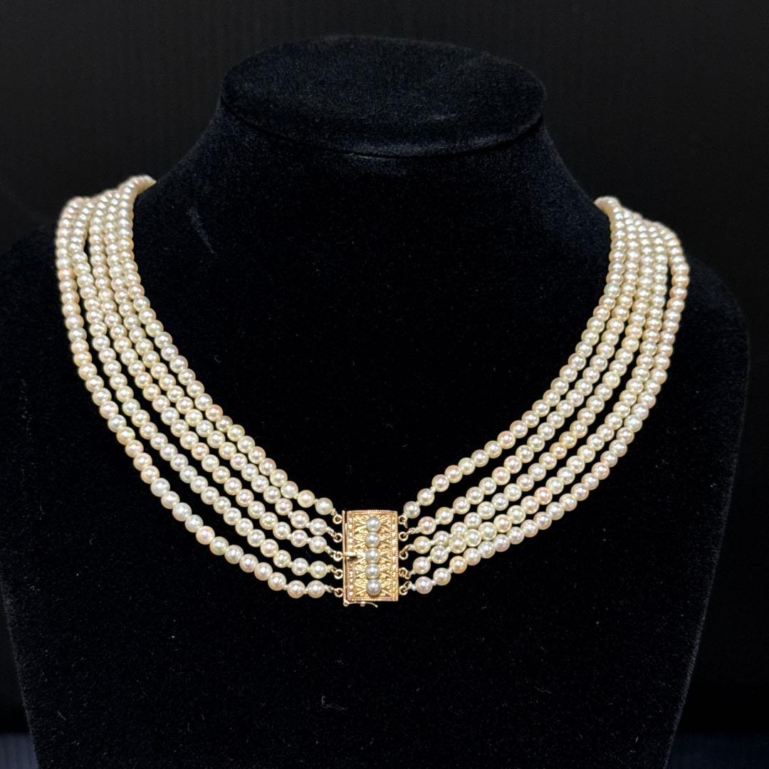 K14 金無垢 金具 真珠 パール ネックレス