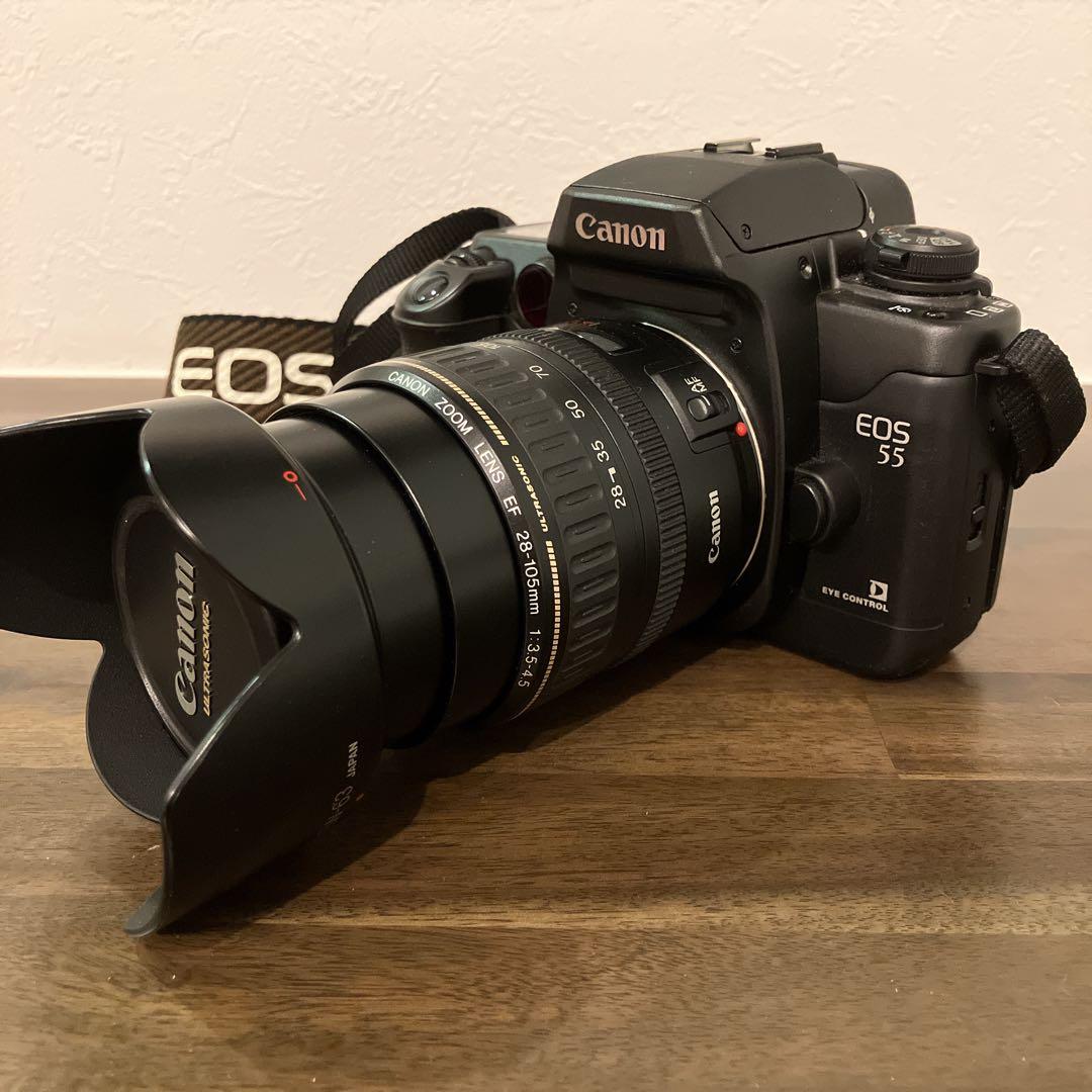 Canon EOS 55 一眼レフ EF 28-105 3.5-4.5 レンズ