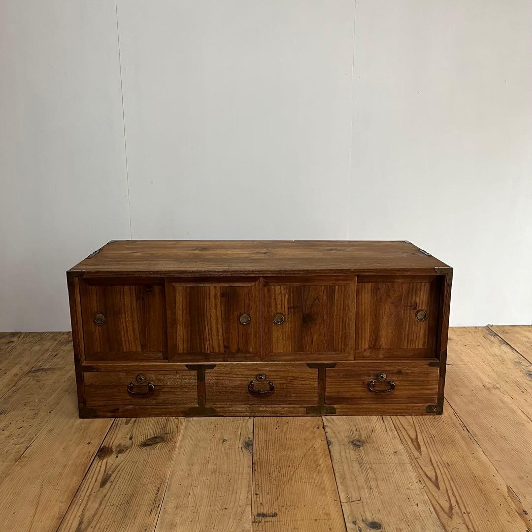 アンティーク タンス チェスト テレビ台 ローボード 展示台 z725