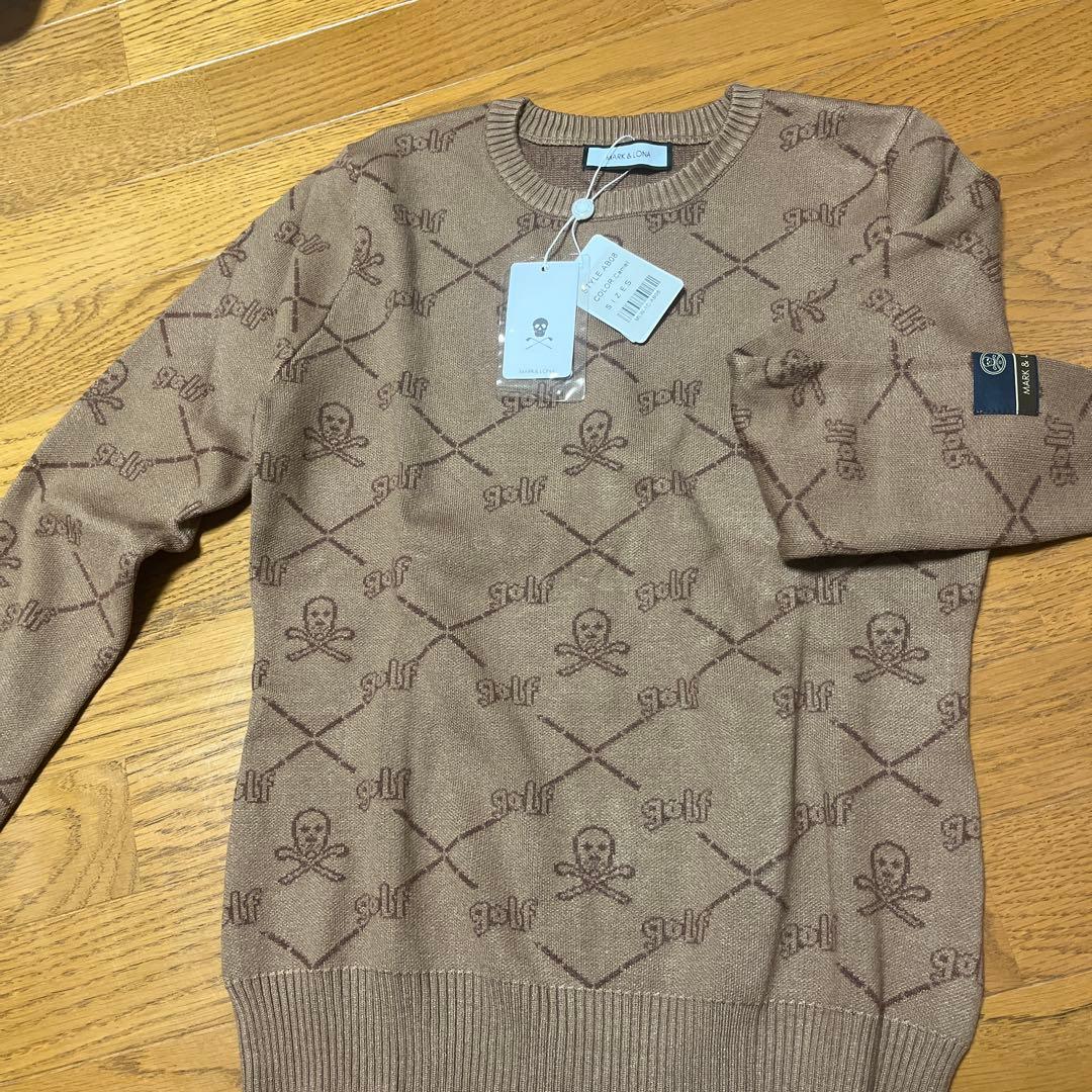 新品タグ付けMARK & LONA ブラウン セーター S