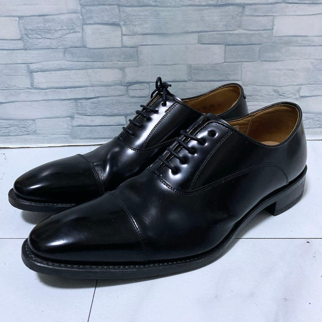 美品 REGAL ビジネスシューズ 315R ストレートチップ 本革 26 黒