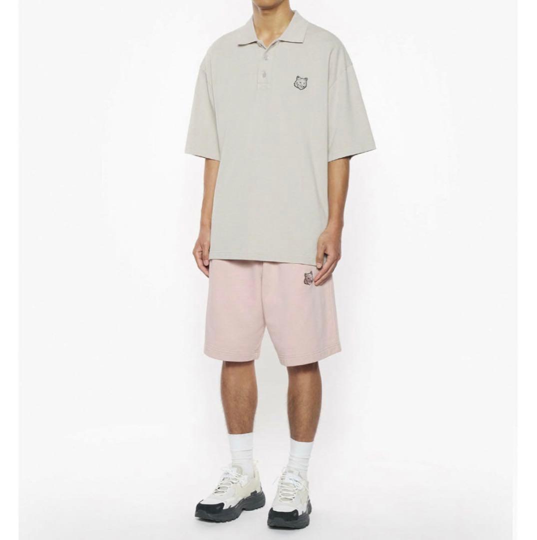 MAISON KITSUNÉ ブラック ポロシャツ L(オーバーサイズ)