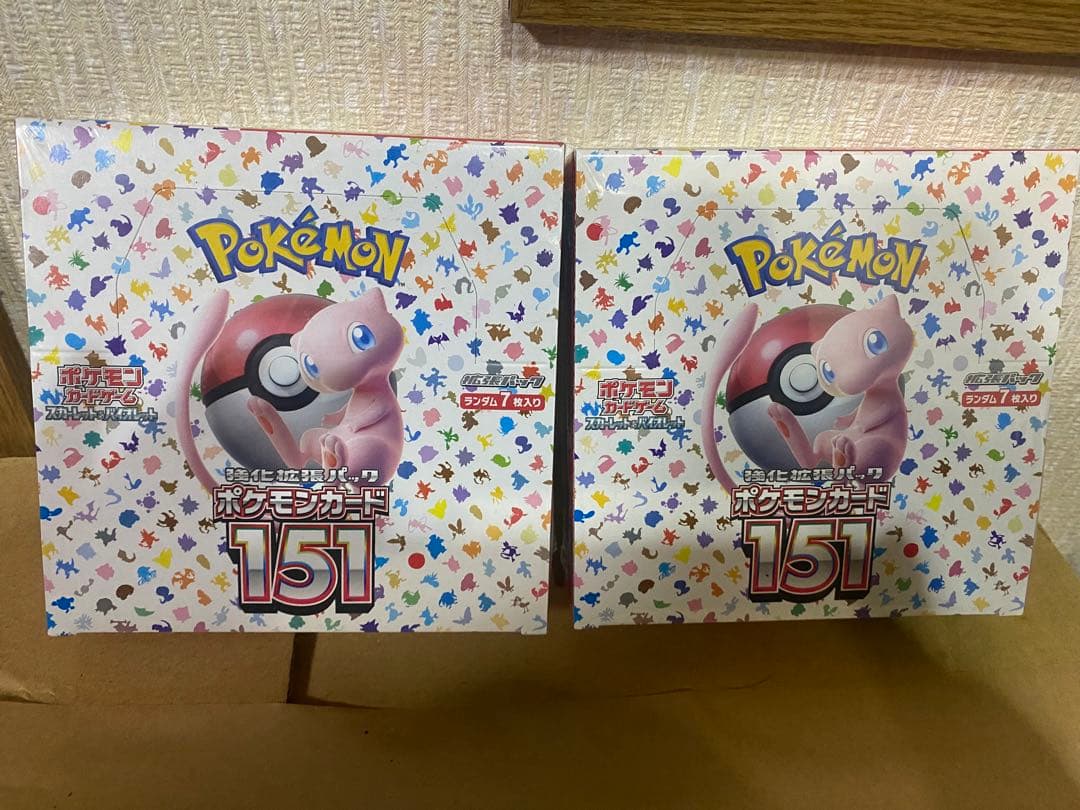 ポケモンカード 151 訳あり　箱色褪せ　シュリンク付き　2box