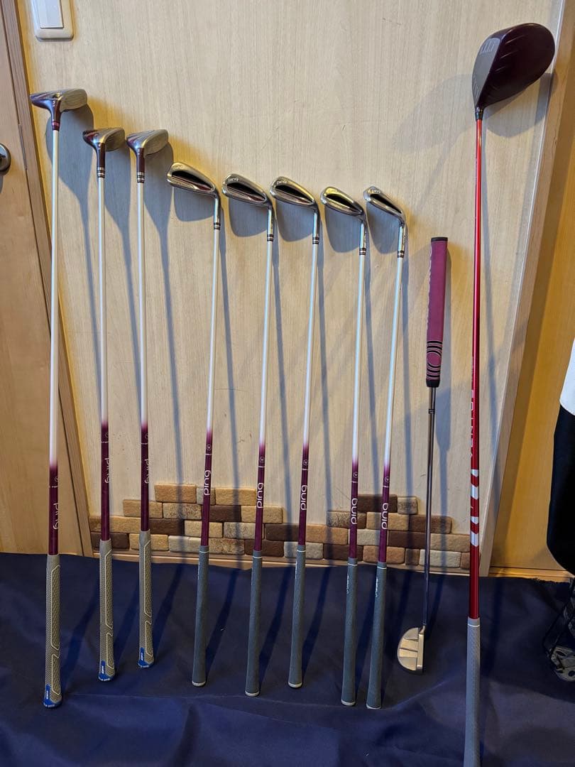 PING Gle2 ゴルフクラブセット 赤 ventus