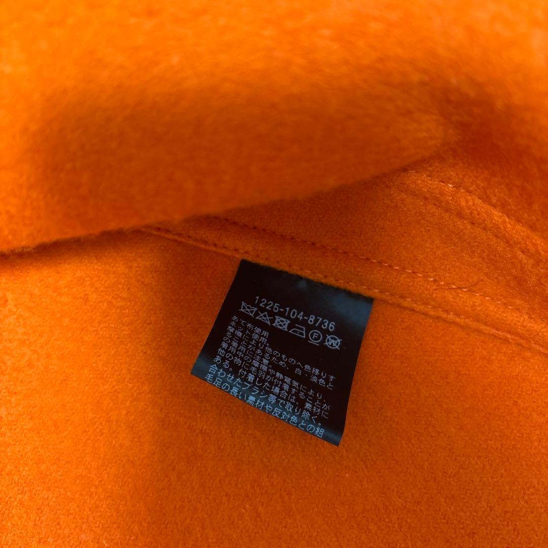 H/WOOLCASHMEREMELTONJACKETオレンジSサイズ(M相当)