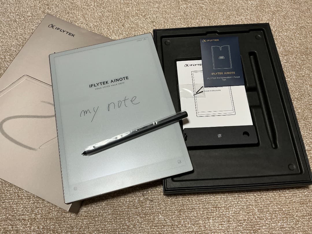 iFLYTEK Ainote2（追加替え芯付き）、カバー、専用キーボード