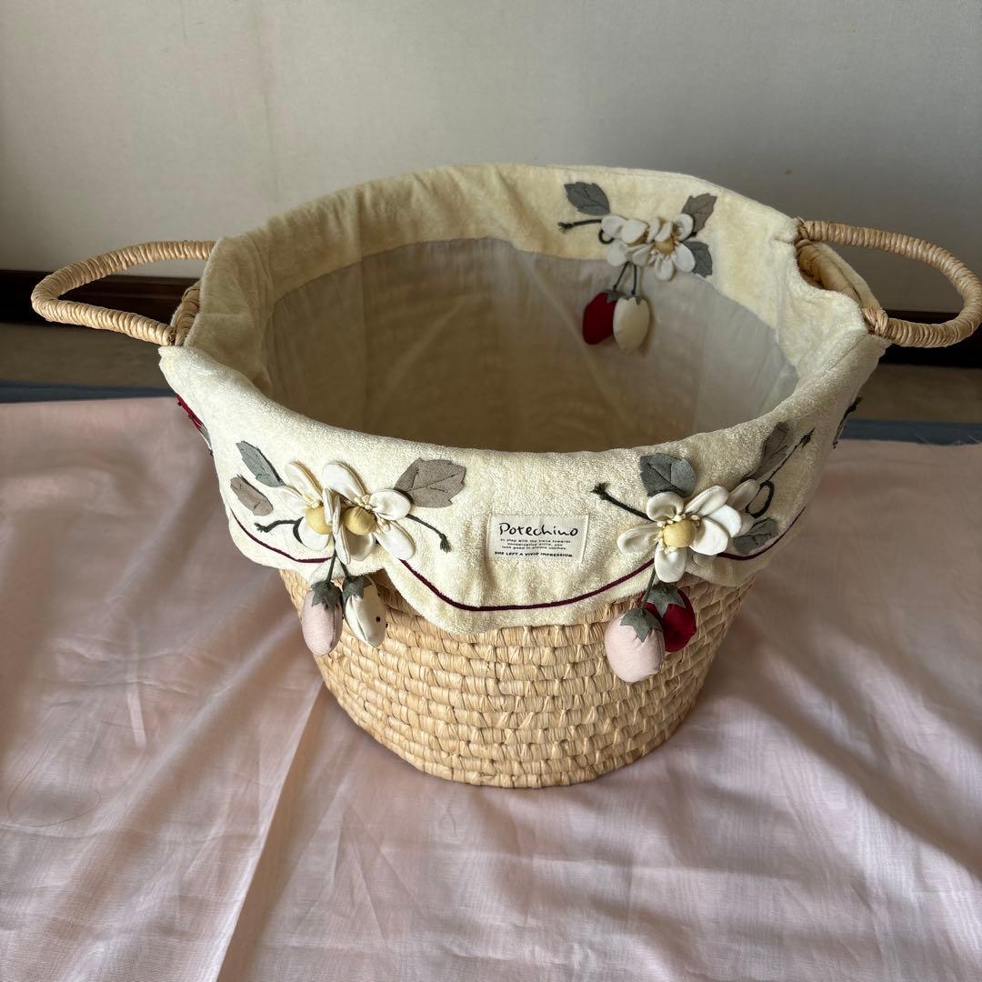 おけい♛ྀིハンドメイド寒頑張ります さえら ポテチーノ　収納バスケット