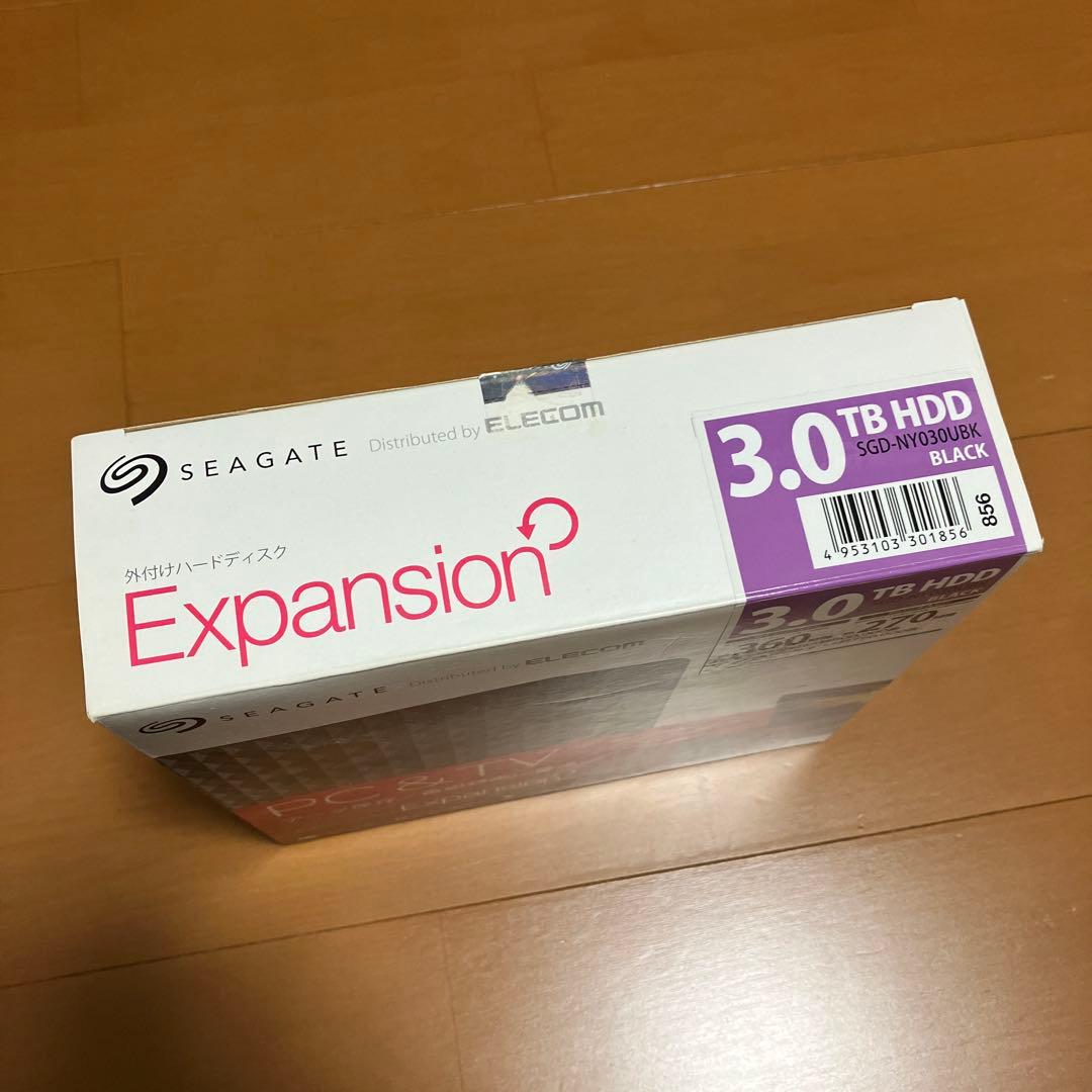【新品】SEAGATE 3.0TB HDD SGD-NY030UBK ブラック