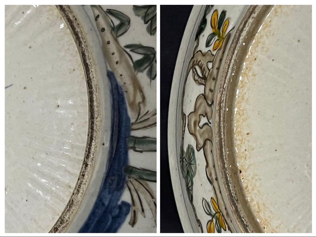 中国古美術　清時代釉裏紅龍文皿【天啟年製】在銘　F55-0