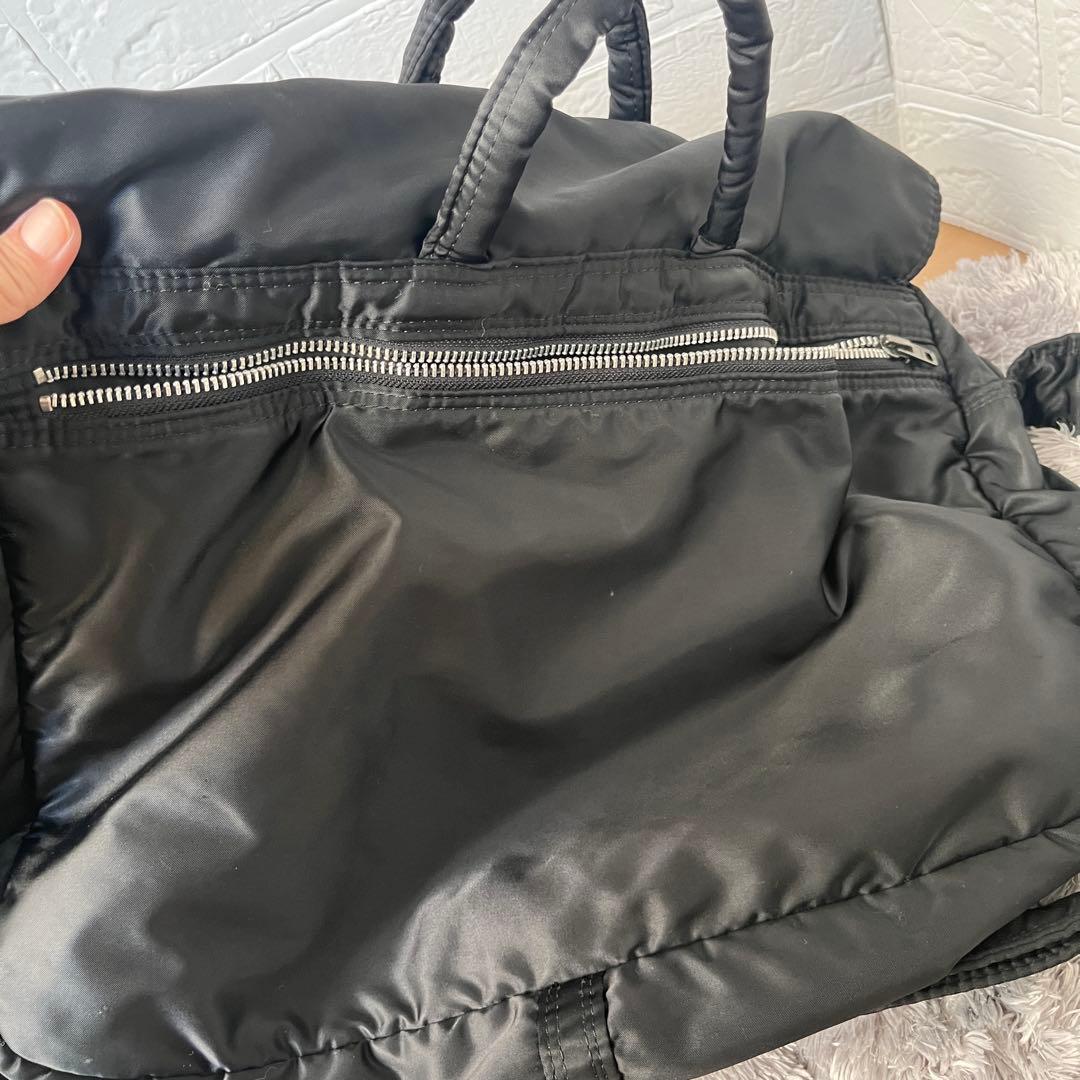 大容量　ポーター　タンカー　初期型　かぶせタイプ　ショルダーバッグ　黒