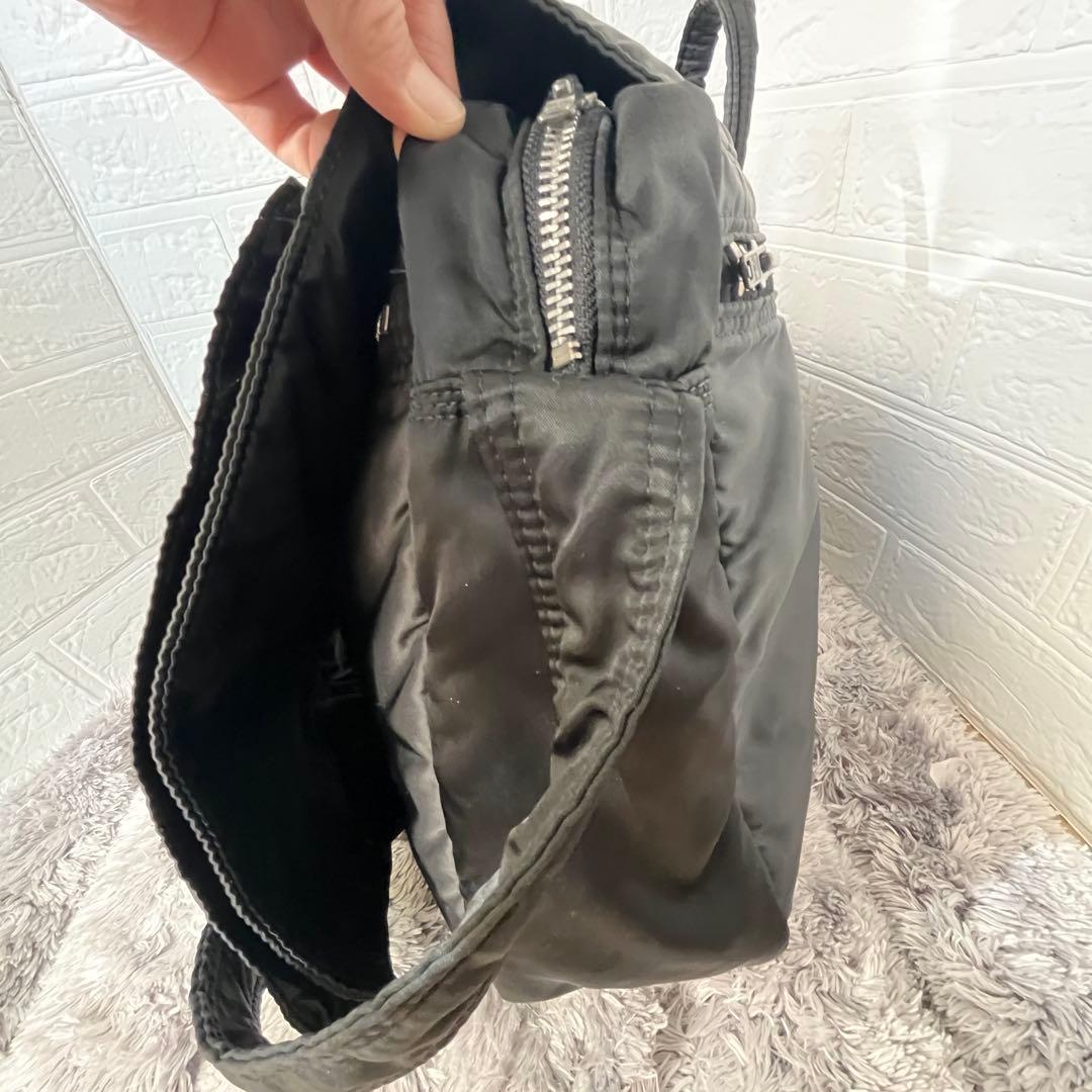 大容量　ポーター　タンカー　初期型　かぶせタイプ　ショルダーバッグ　黒