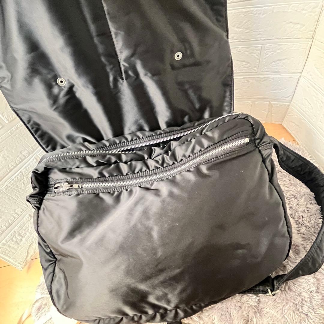 大容量　ポーター　タンカー　初期型　かぶせタイプ　ショルダーバッグ　黒