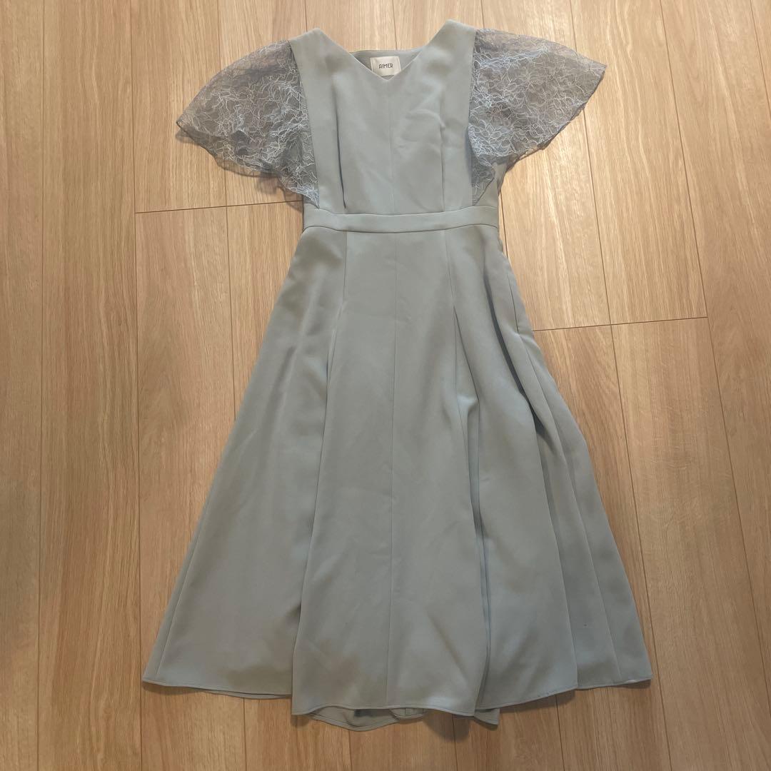 ⭐︎とまとさん専用⭐︎ aimerライトブルー Aライン パーティードレス