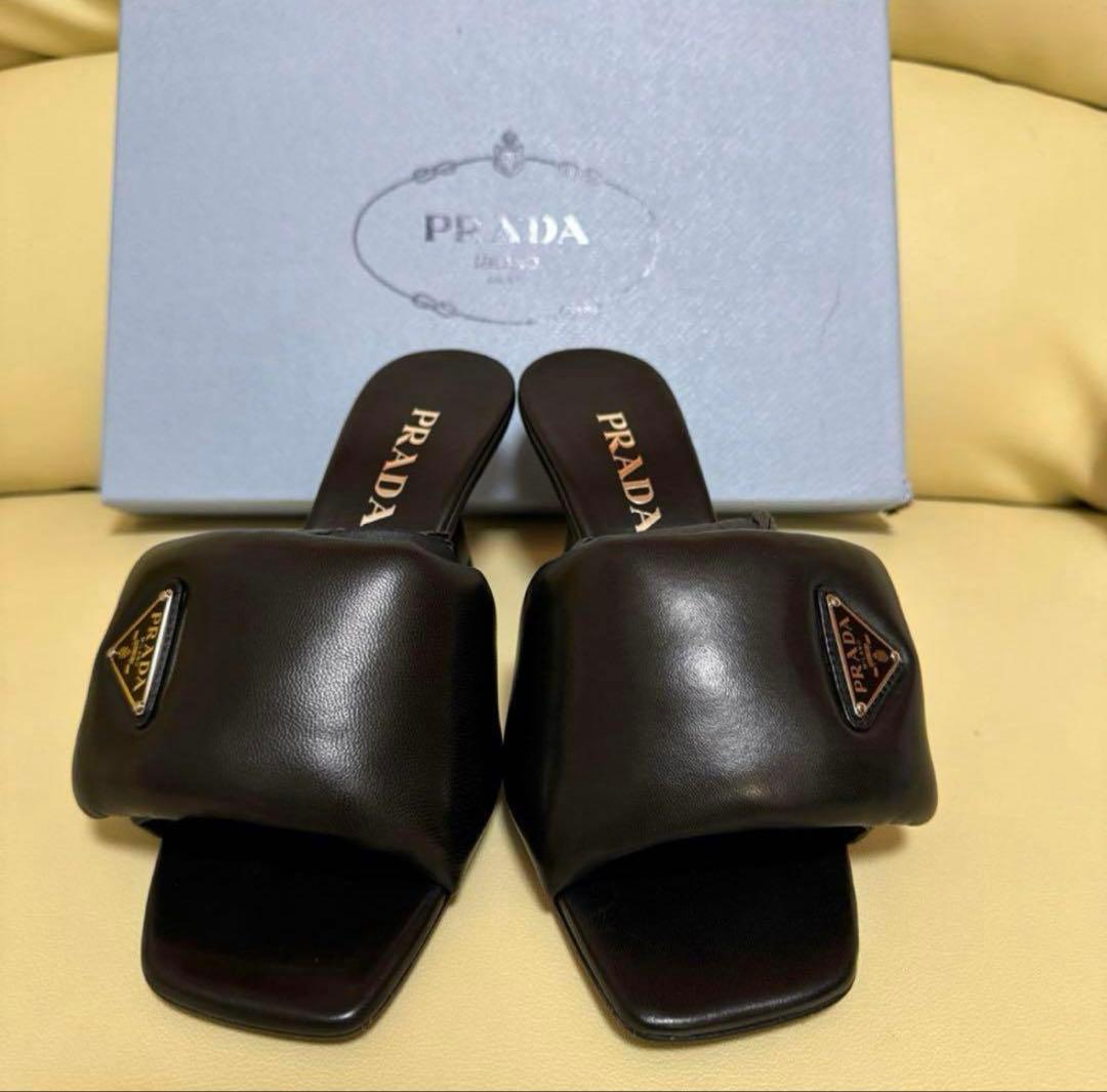 PRADA サンダル　6.5cmヒール