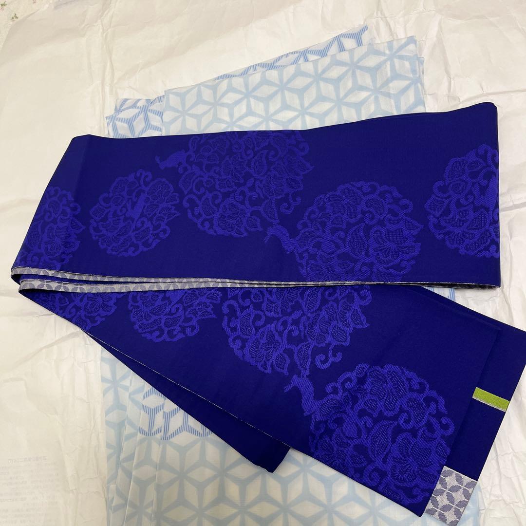 riri　シワにならない浴衣　うさぎの帯