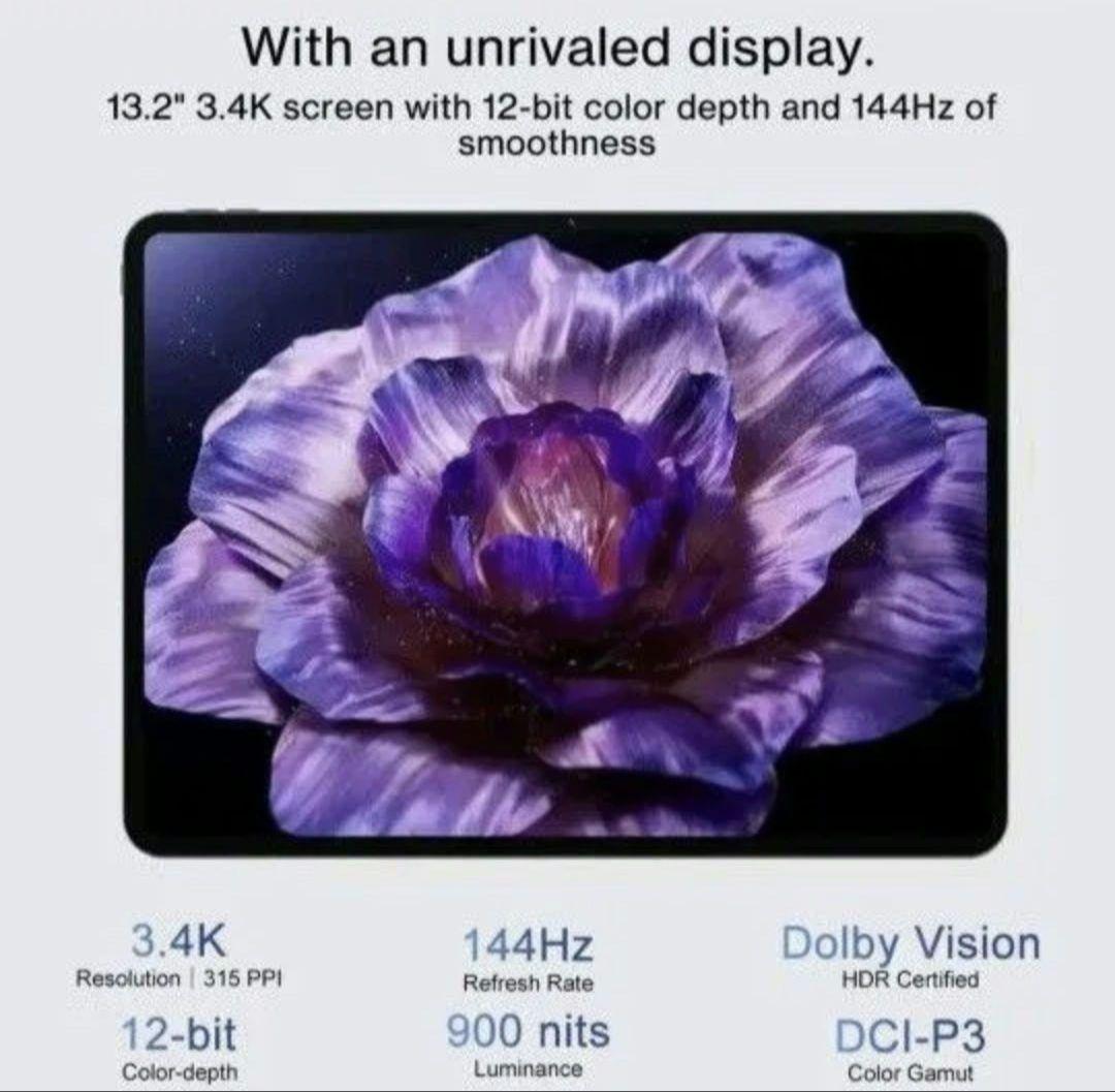 【snapdragon 8 elite】one plus pad3【ブルー】