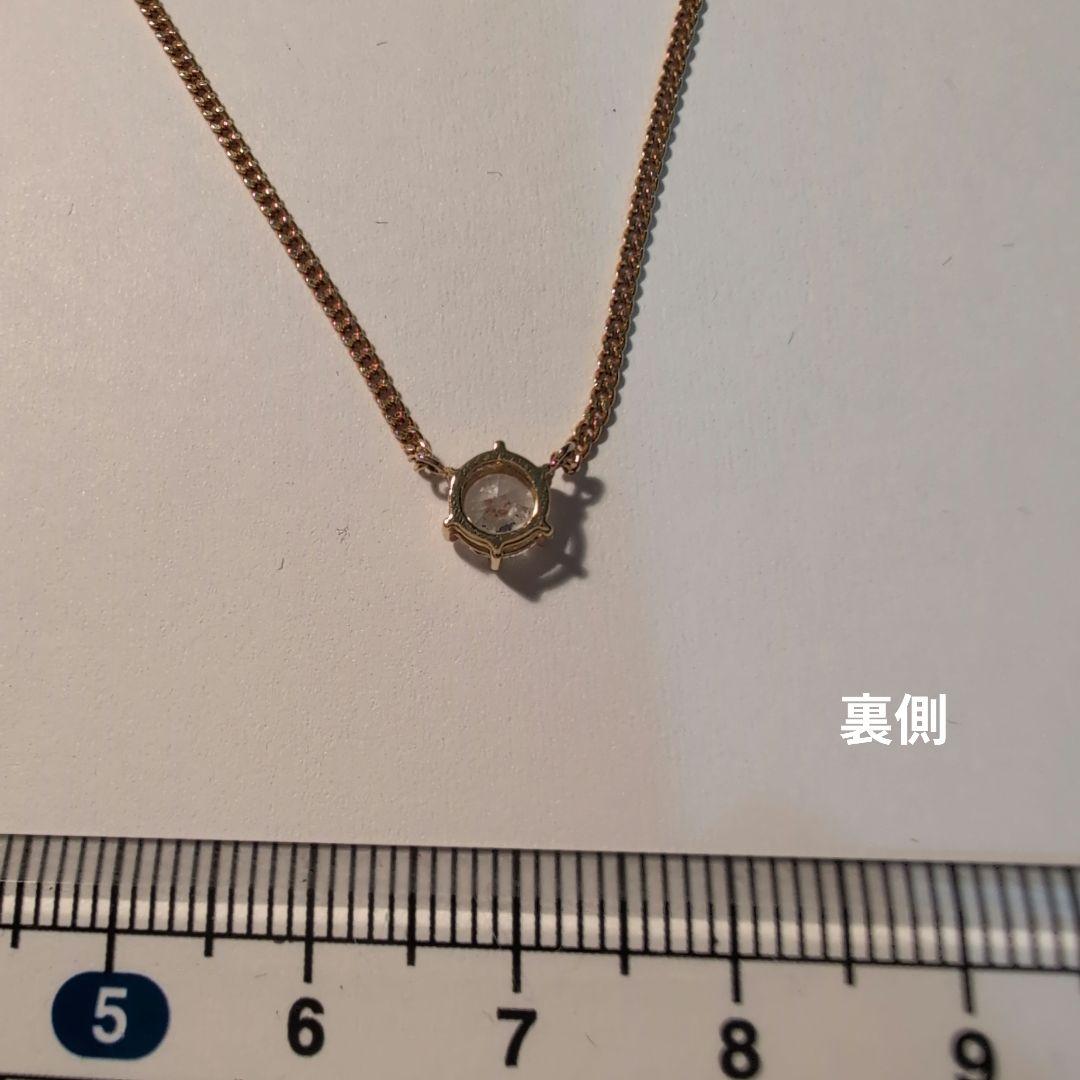 K18 キュービックジルコニア ネックレス