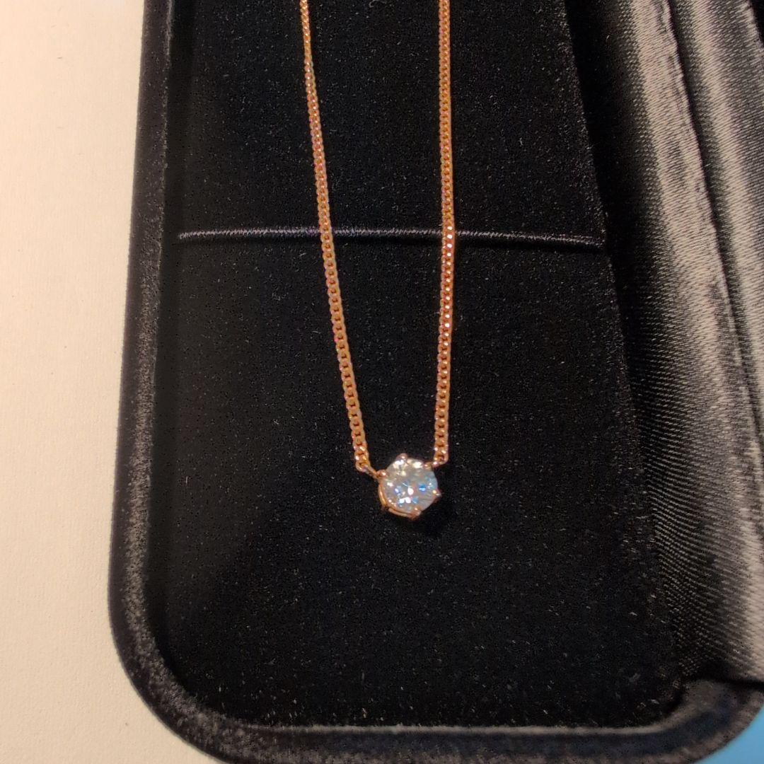 K18 キュービックジルコニア ネックレス