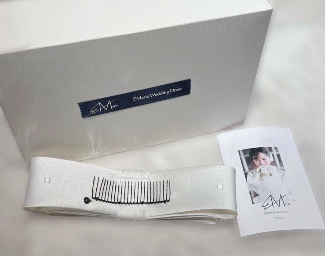 【正規品・美品】【1stオーナー】エマリーエ リボンボンネMサイズ