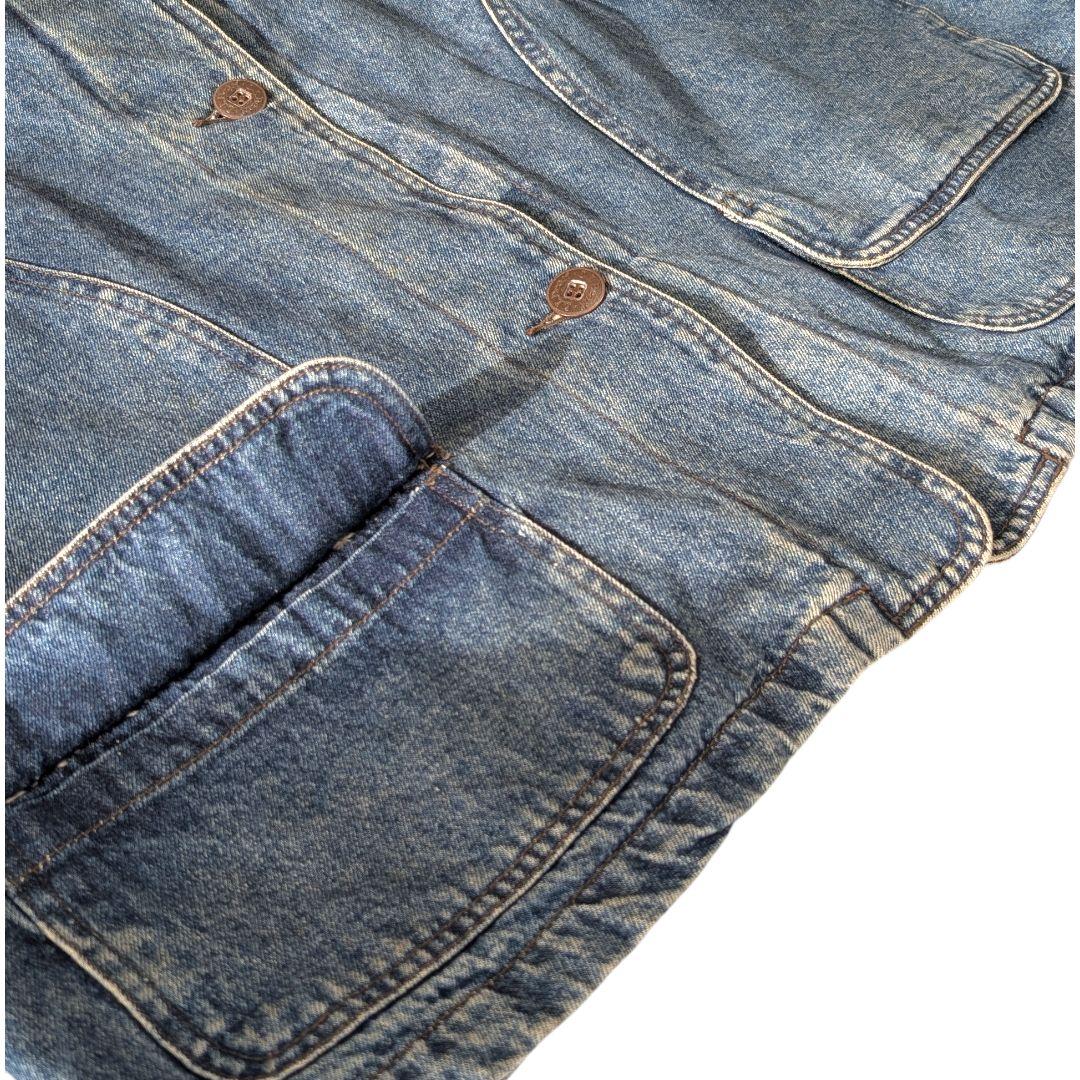 ^_^さま 00s L.L.BEAN デニム地 ハンティングジャケット 中綿付き