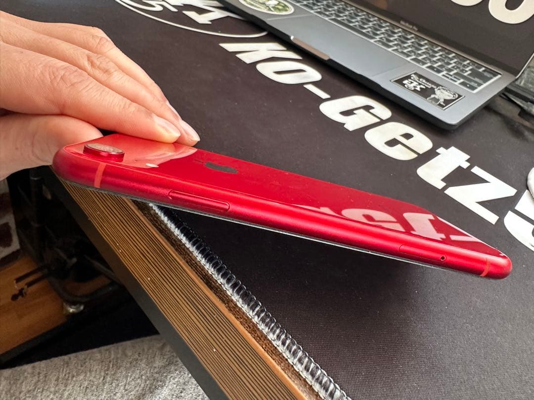 【美品】iPhone XR 128GB レッド SIMフリー バッテリー93%