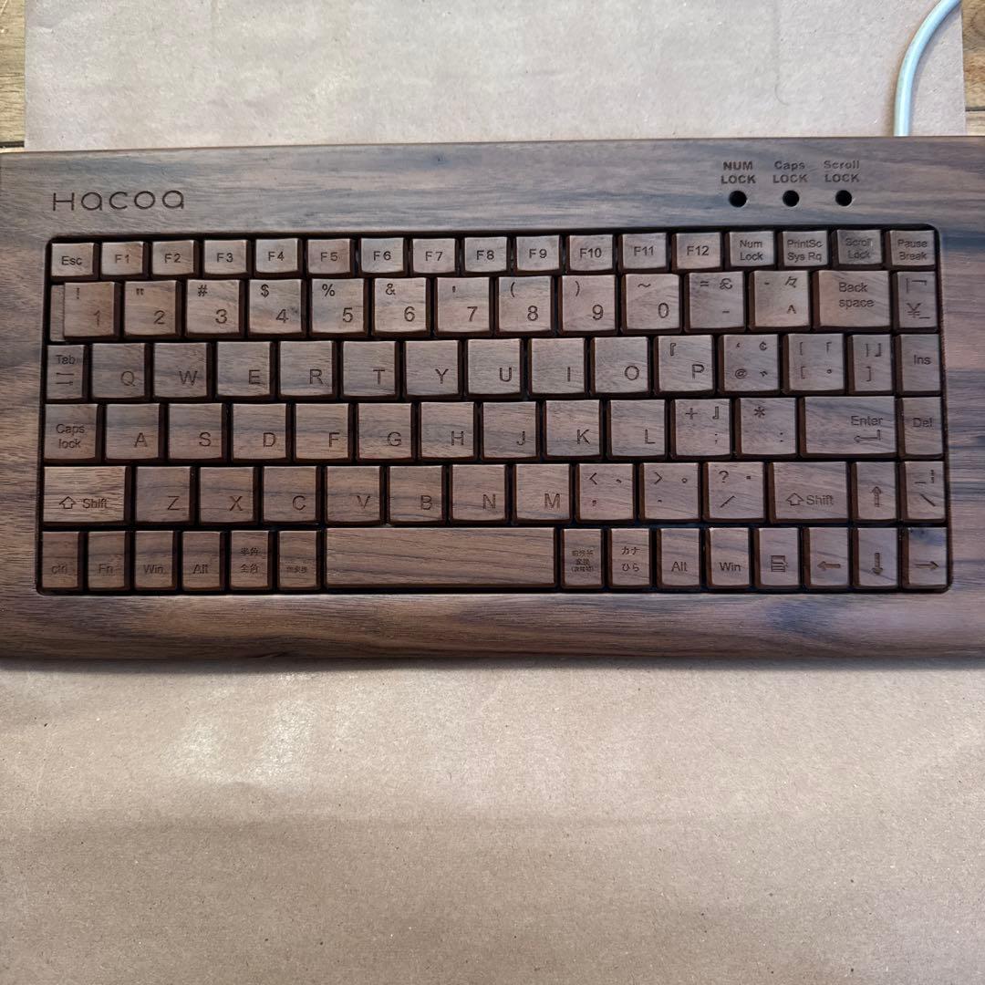 HACOO 木製 キーボード　USB接続