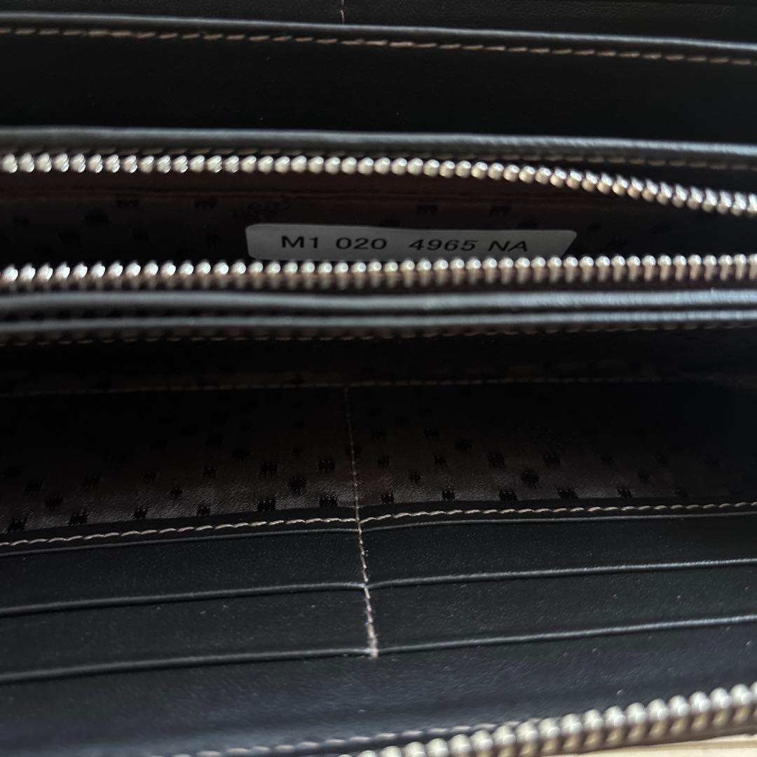 ペレボルサ　パイソンレザー 長財布 ベージュ/ブラウン