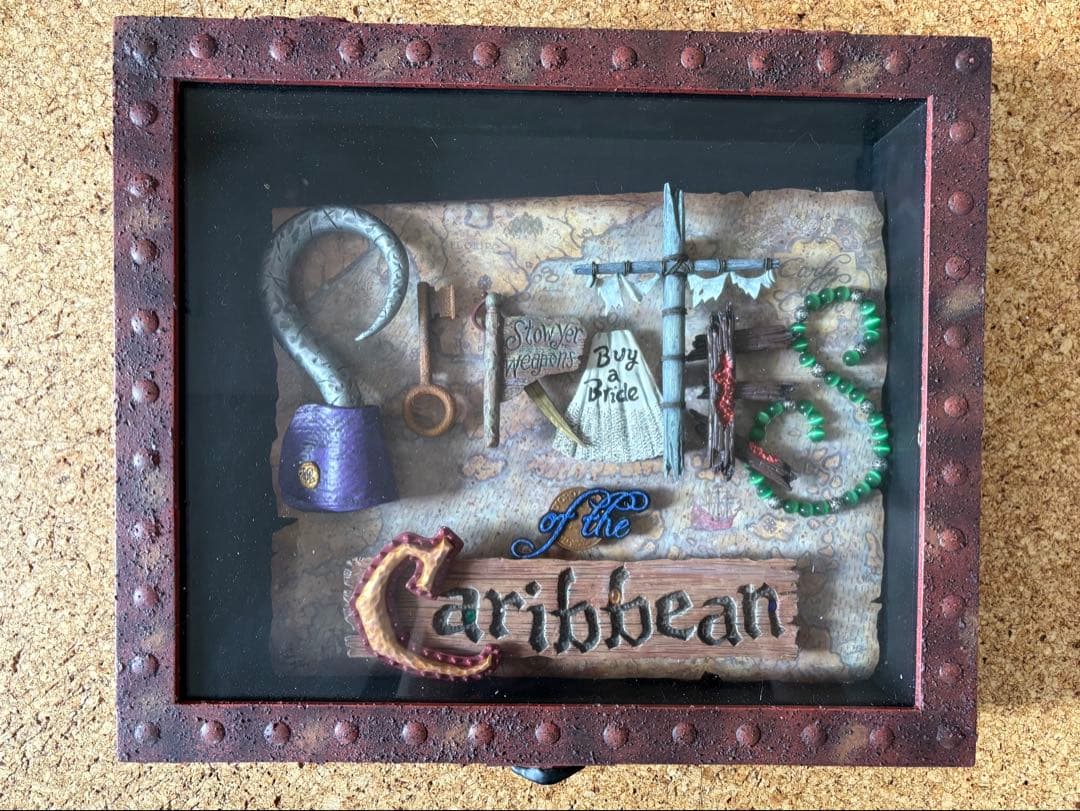 パイレーツオブカリビアン シャドーボックス 壁掛け インテリア ディズニー