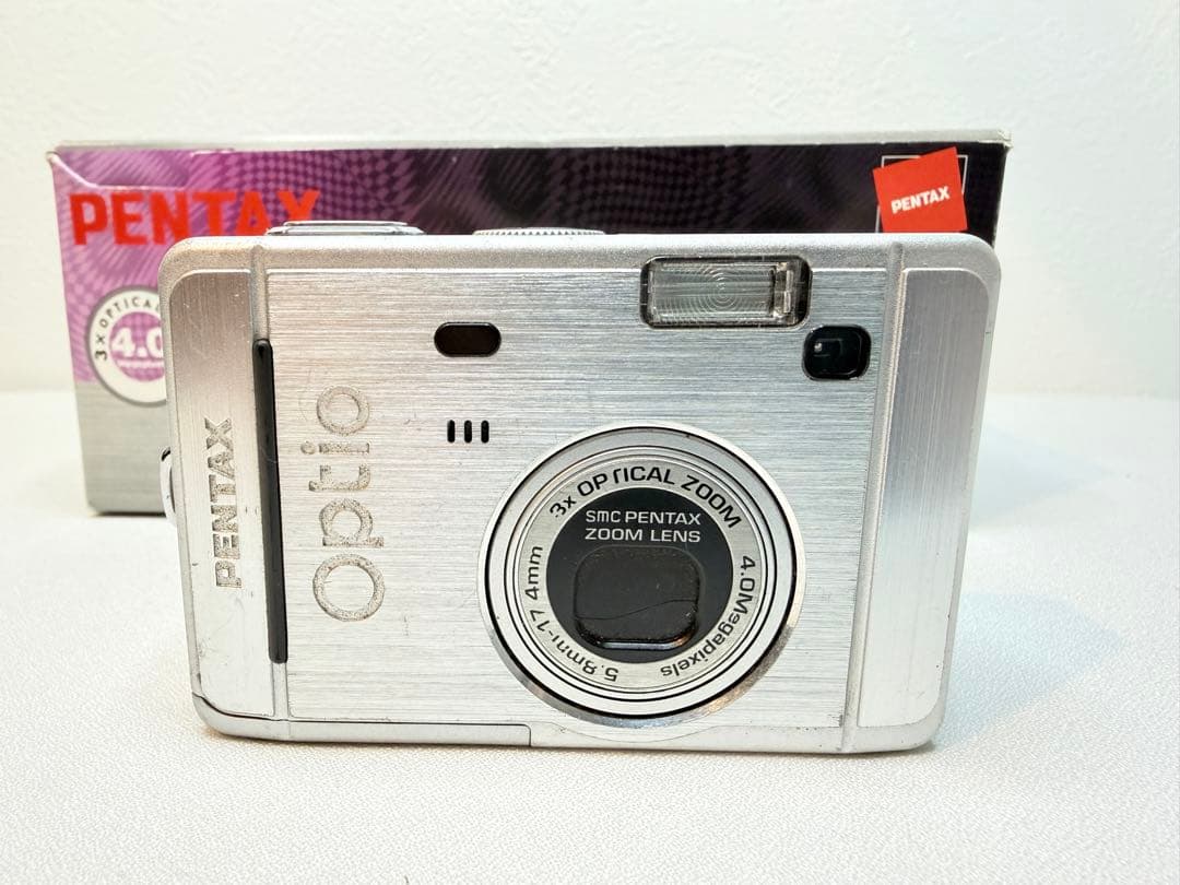 PENTAX Optio S40コンパクトデジタルカメラ　シルバー