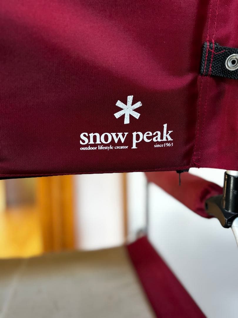 【廃盤・希少】スノーピーク パッドインチェア 2脚セット（グリーン＆レッド）！