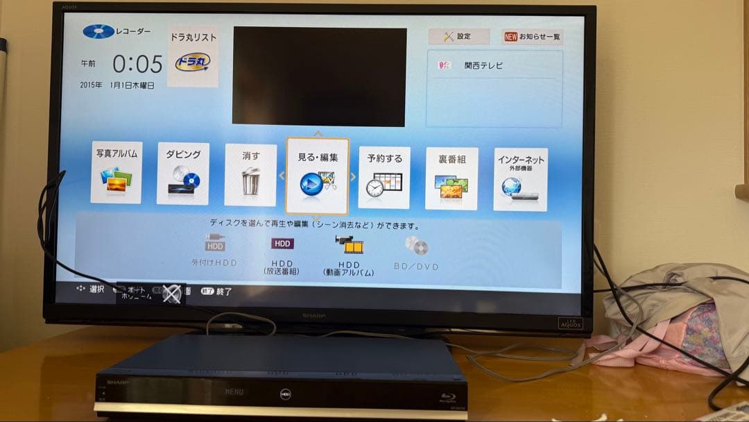SHARP BD-W2700 ブルーレイレコーダー