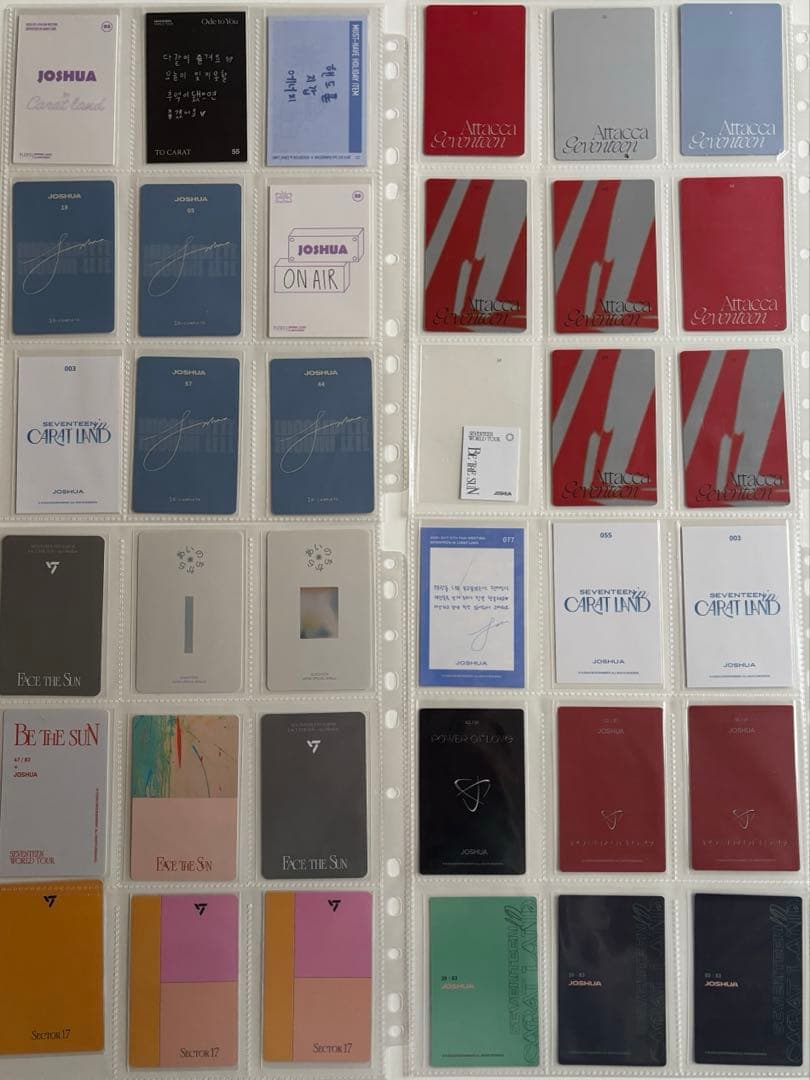 SEVENTEEN JHOSHUA ジョシュア　トレカ　カード　他　大量　引退品