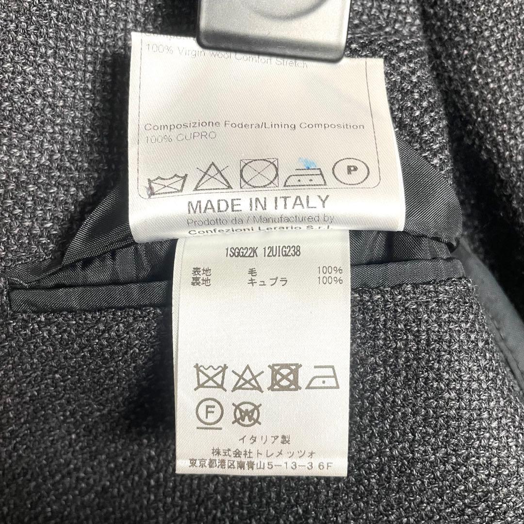 極美品 タリアトーレ ジャケット ブラック ホップサック メンズ XL LL