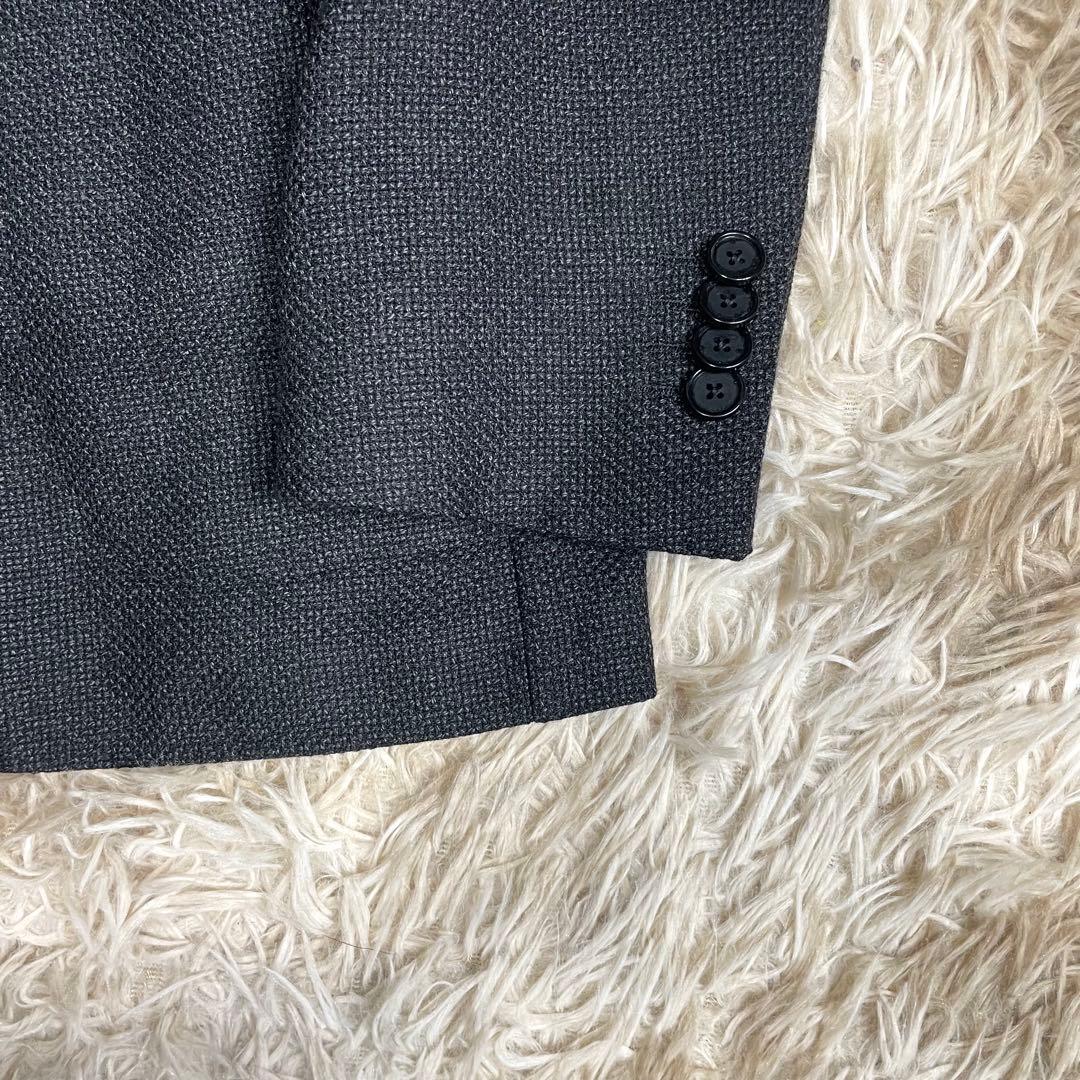 極美品 タリアトーレ ジャケット ブラック ホップサック メンズ XL LL