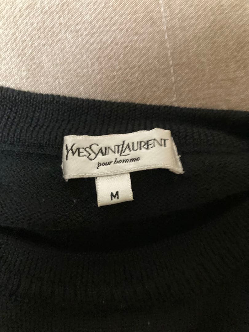 90s YSL Yves Saint Laurent ニット Y2K ブラック
