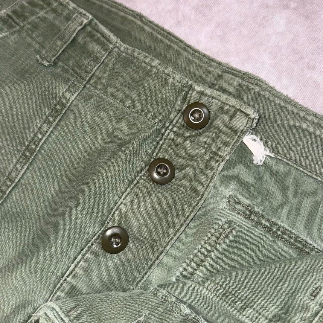 60s og107 コットンサテン ベイカーパンツ