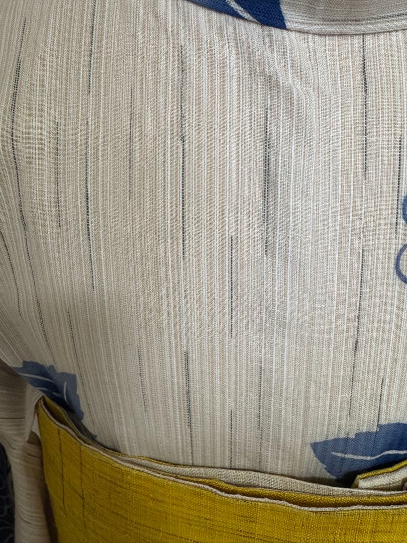 お値引き品！東京本染 ＜源氏物語＞の浴衣とリバーシブル麻の半幅帯セット