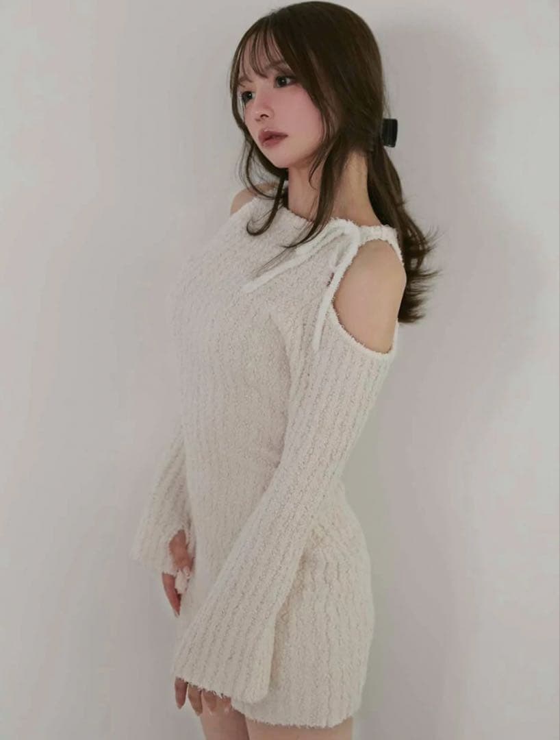 ワンピース andmary Nora knit mini dress